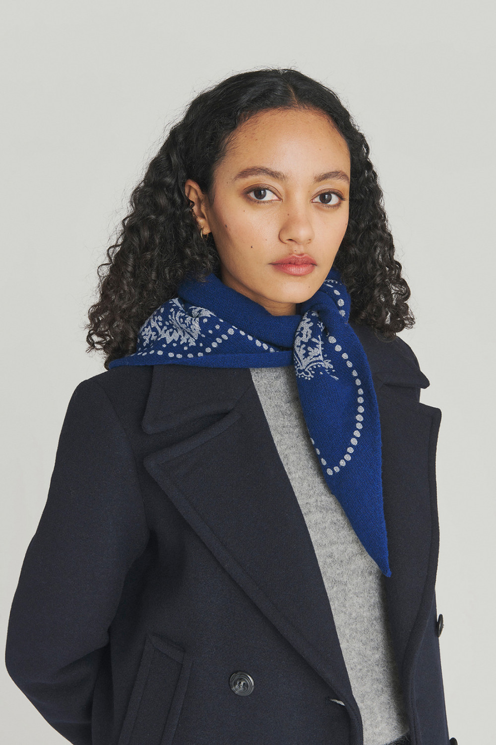 ROY ROGERS: OLD GLORY - BANDANA IN LANA CON STAMPA PAISLEY