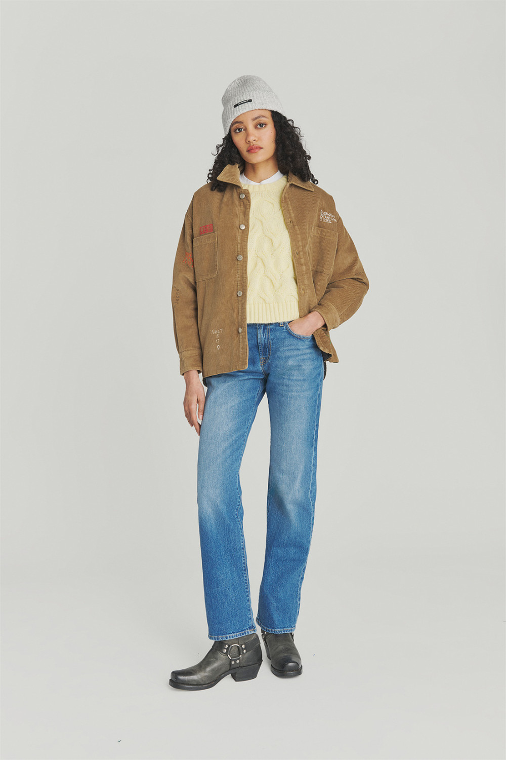 ROY ROGERS: OLD GLORY - CAMICIA IN VELLUTO CON RICAMI