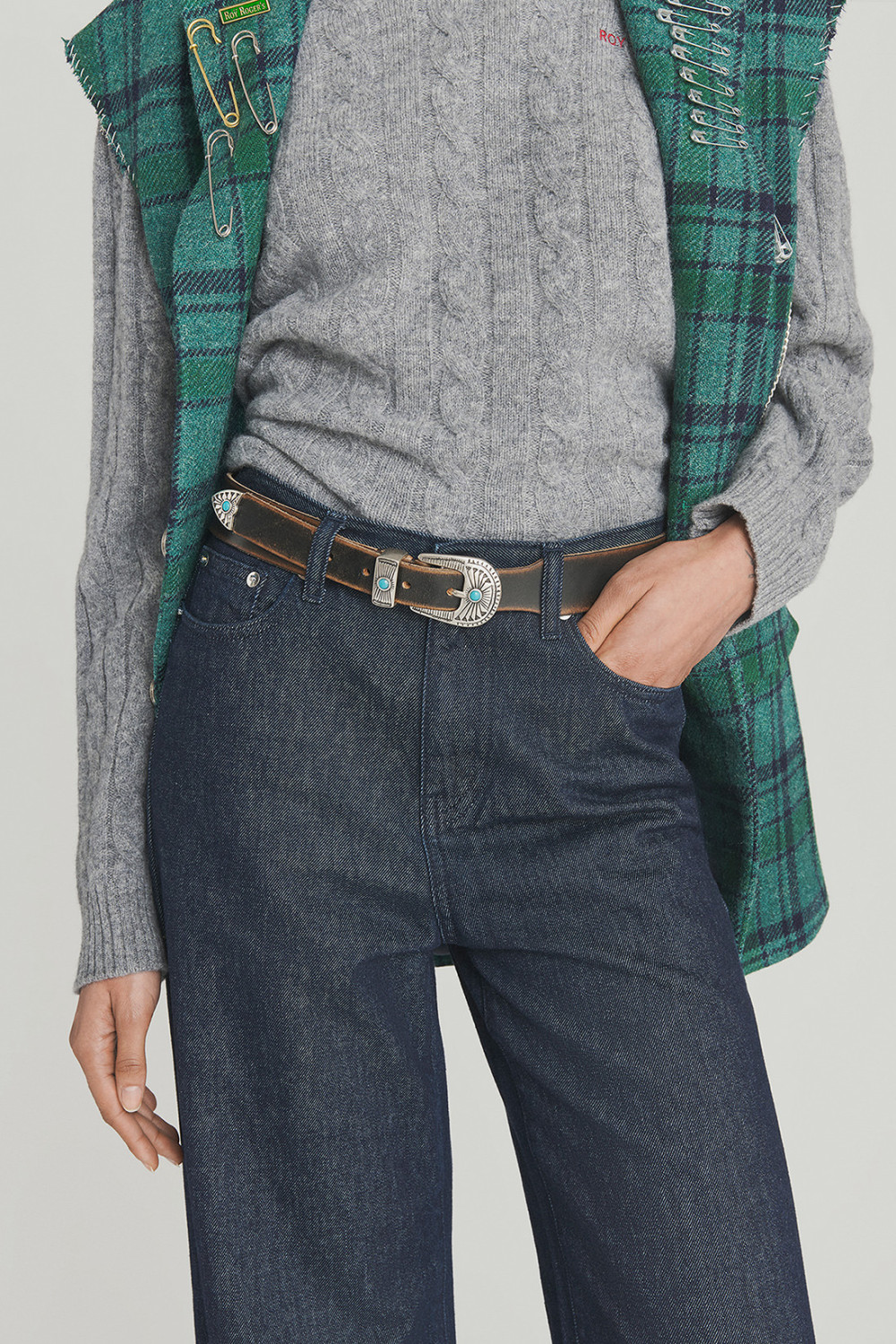 ROY ROGERS: OLD GLORY - CINTURA ARIZONA IN PELLE