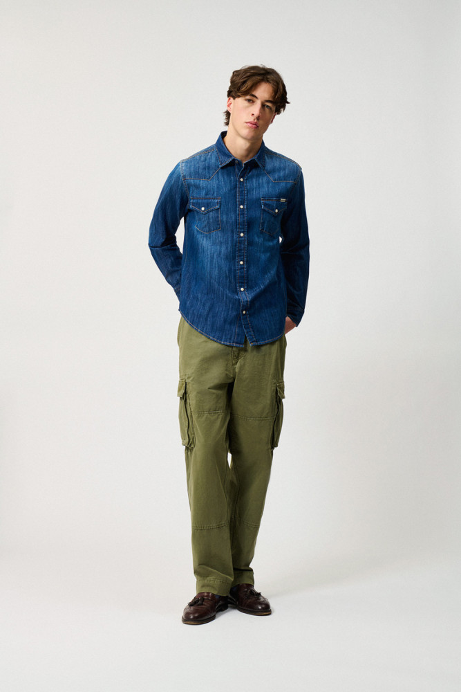 SILVESTER CARGO PANTS IN GABARDINE