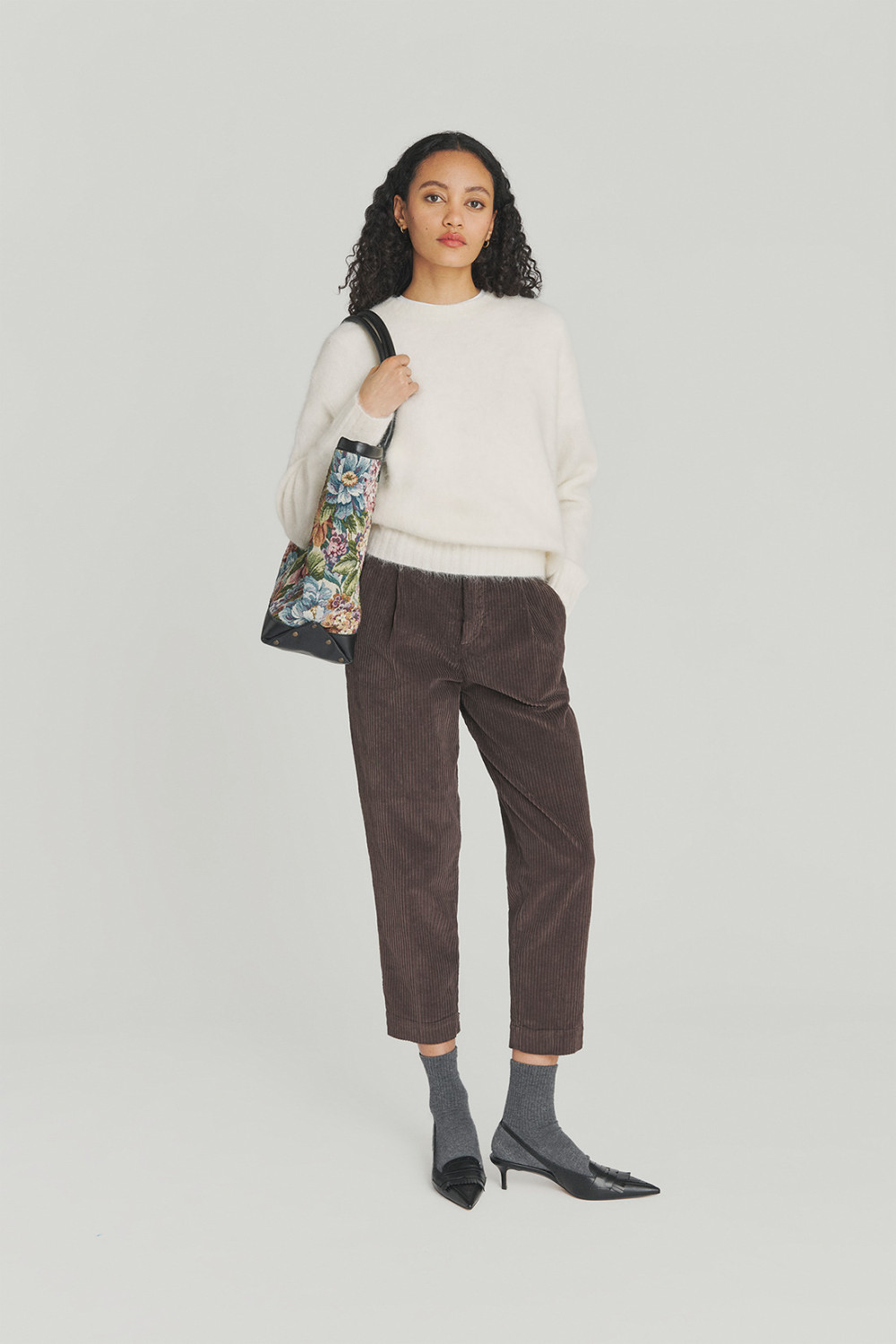 ROY ROGERS: PANTALONE CHINO MAEMI IN VELLUTO