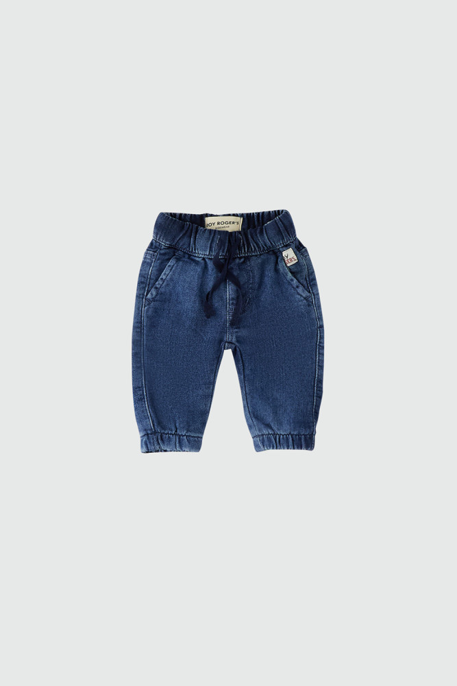 COTTON-BLEND TROUSERS