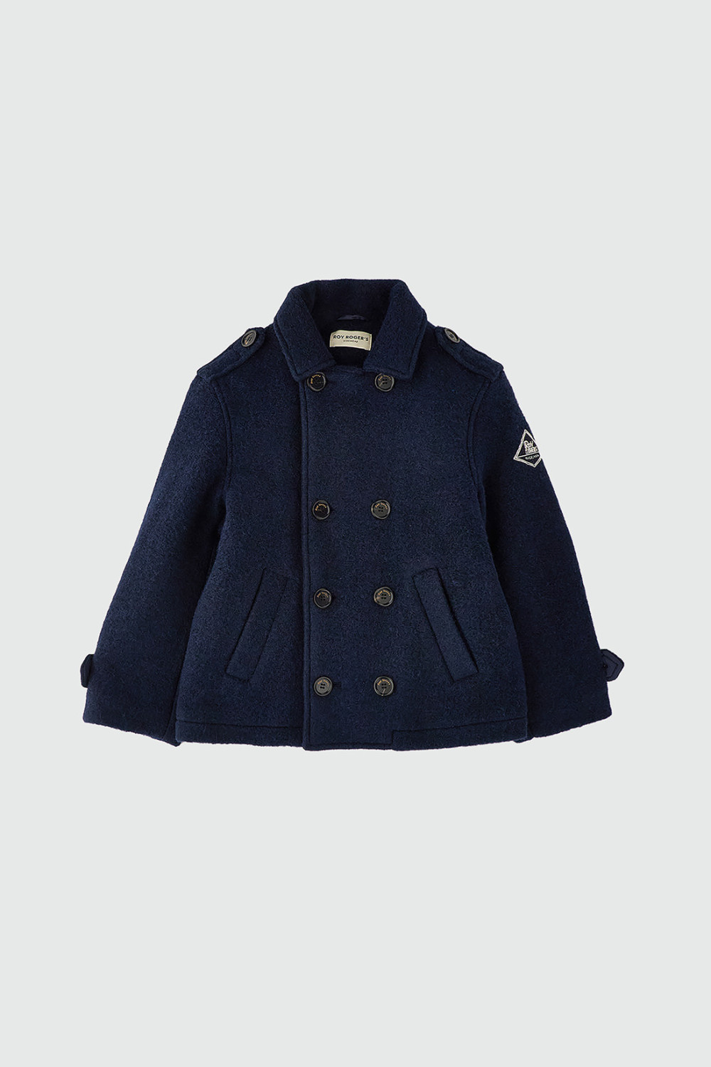 ROY ROGERS: PEACOAT NAVETTA IN MISTO LANA