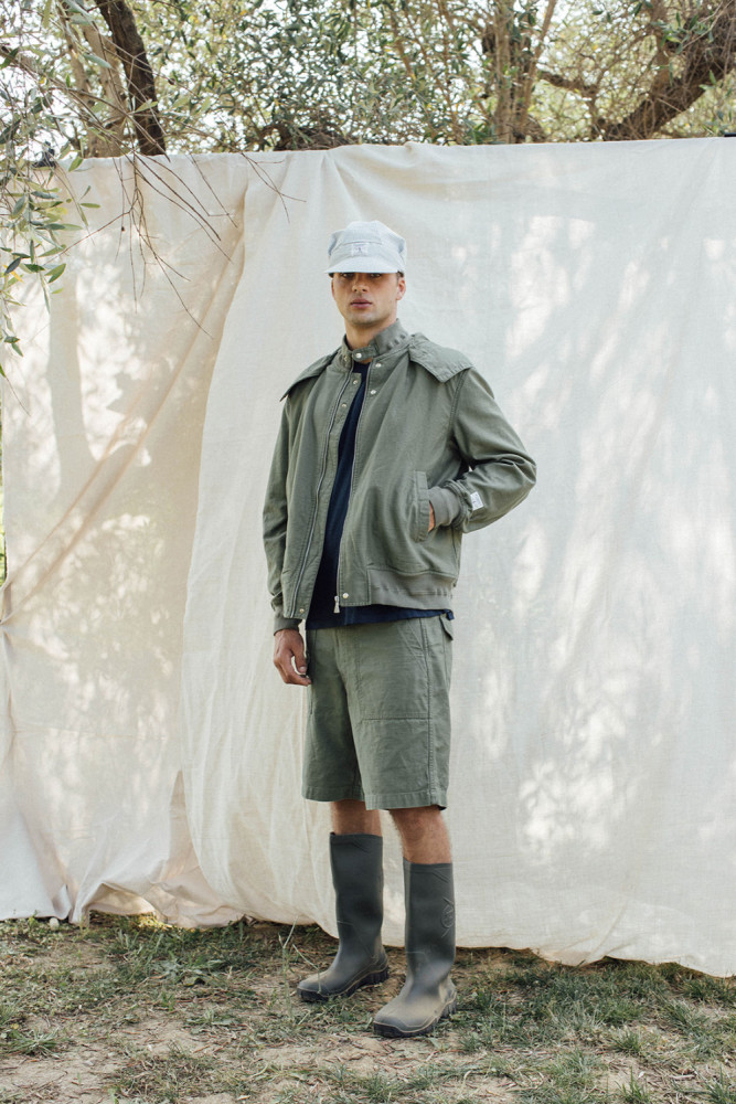 ROY ROGER'S WORKWEAR x ENGINEERED GARMENTS - BOMBER IN SATIN CON CAPPUCCIO