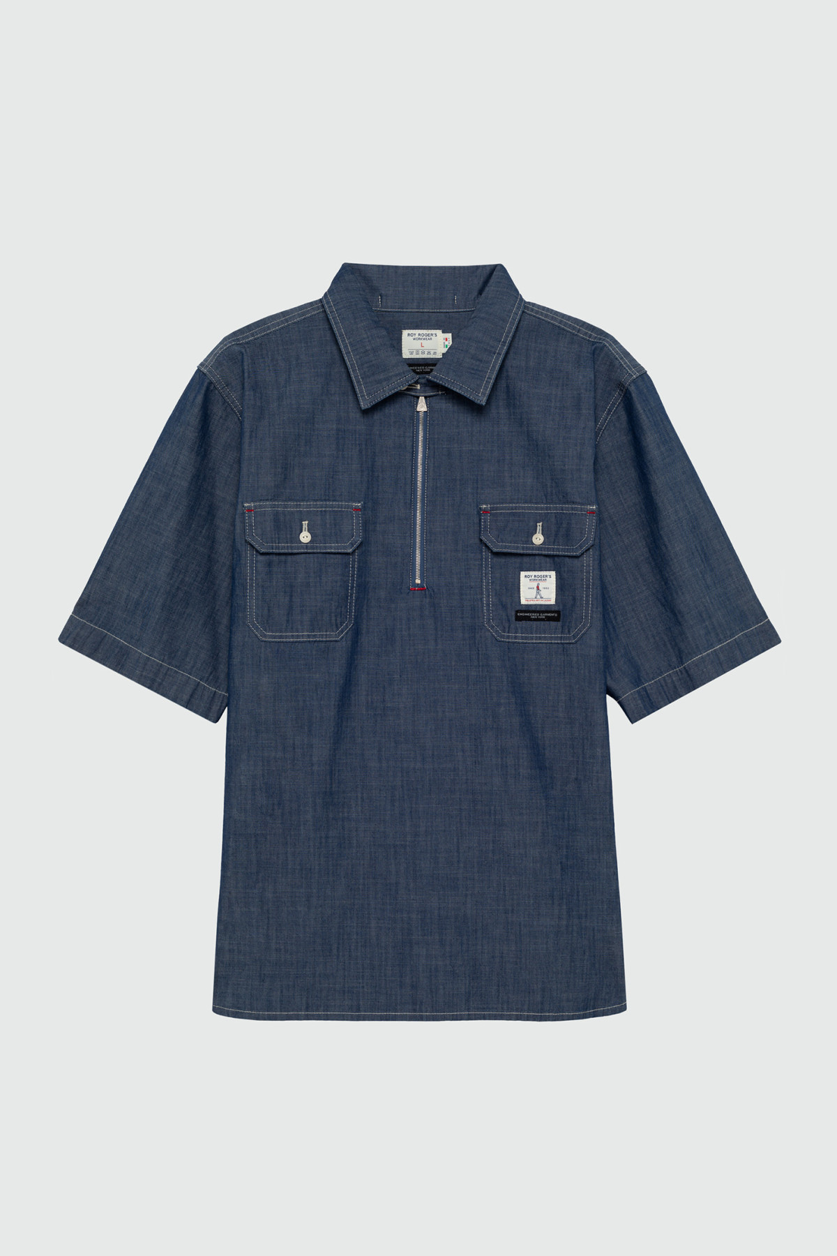 Roy Roger's Workwear X Engineered Garments - Spinnaker Shirt In Chambr