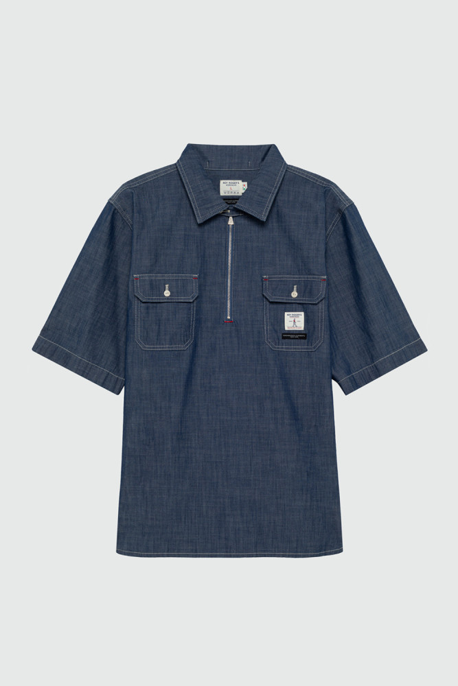 ROY ROGER'S WORKWEAR x ENGINEERED GARMENTS - CAMICIA SPINNAKER IN CHAMBRAY