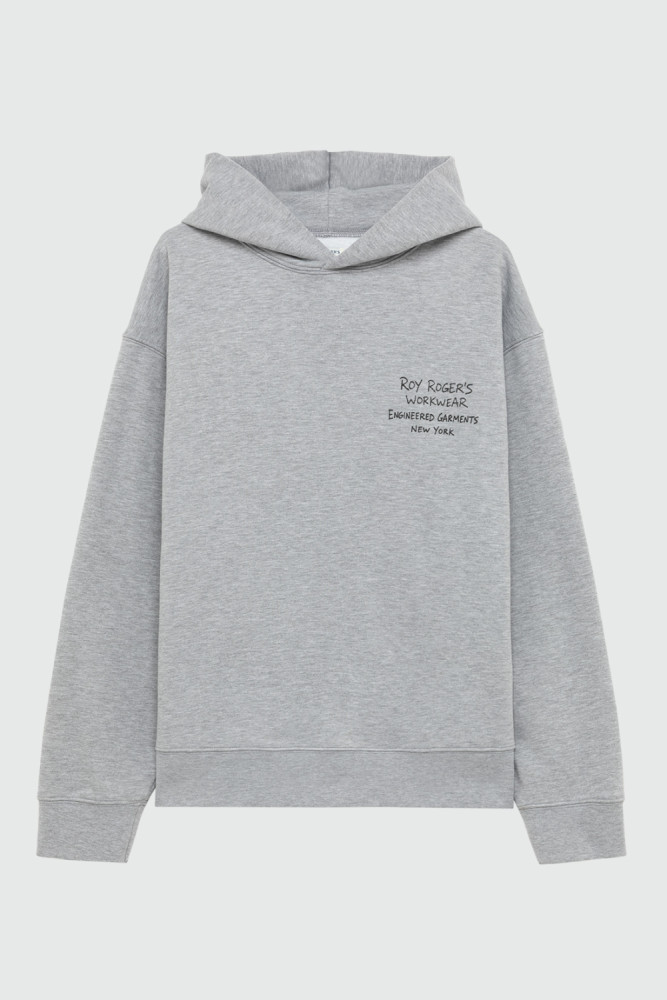ROY ROGER'S WORKWEAR x ENGINEERED GARMENTS -HOODED SWEATSHIRT WITH TOOLS PRINT