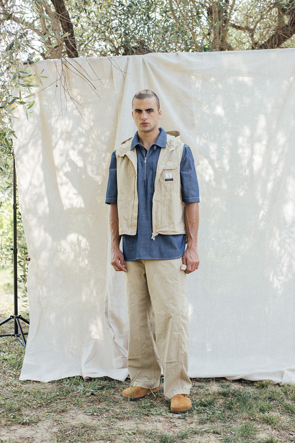 ROY ROGERS: ROY ROGER'S WORKWEAR x ENGINEERED GARMENTS - GILET FIELD CON CAPPUCCIO