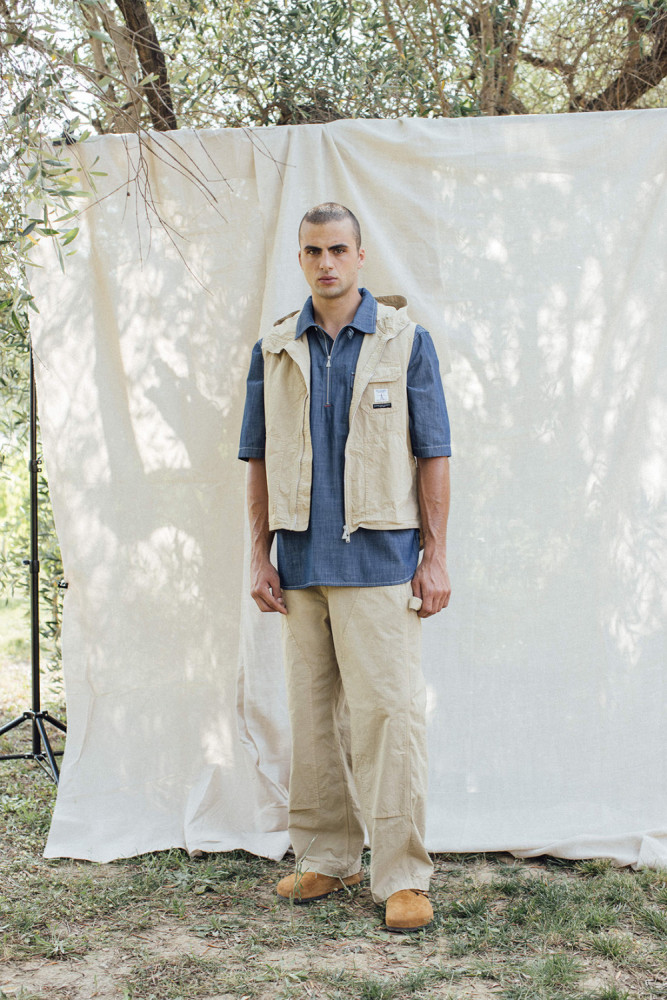 ROY ROGER'S WORKWEAR x ENGINEERED GARMENTS - GILET FIELD CON CAPPUCCIO