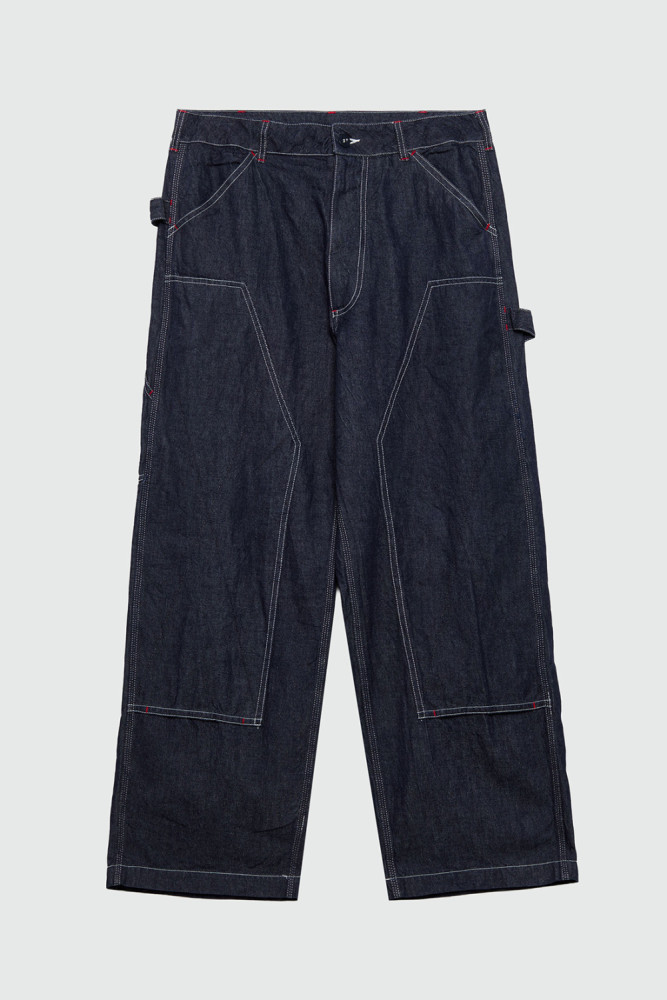 ROY ROGER'S WORKWEAR x ENGINEERED GARMENTS - PANTALONE PAINTER IN DENIM RINSE
