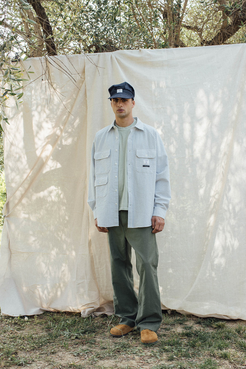 ROY ROGERS: ROY ROGER'S WORKWEAR x ENGINEERED GARMENTS - PANTALONE WORK IN SATIN