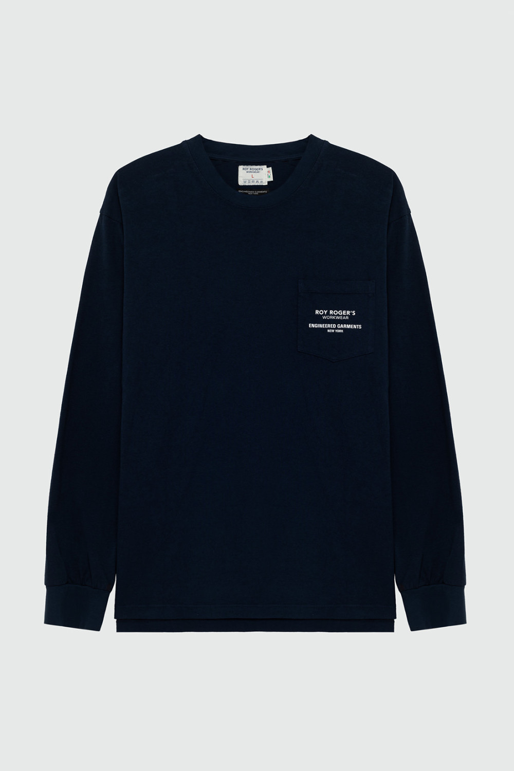 ROY ROGERS: ROY ROGER'S WORKWEAR x ENGINEERED GARMENTS - T-SHIRT L/S IN JERSEY