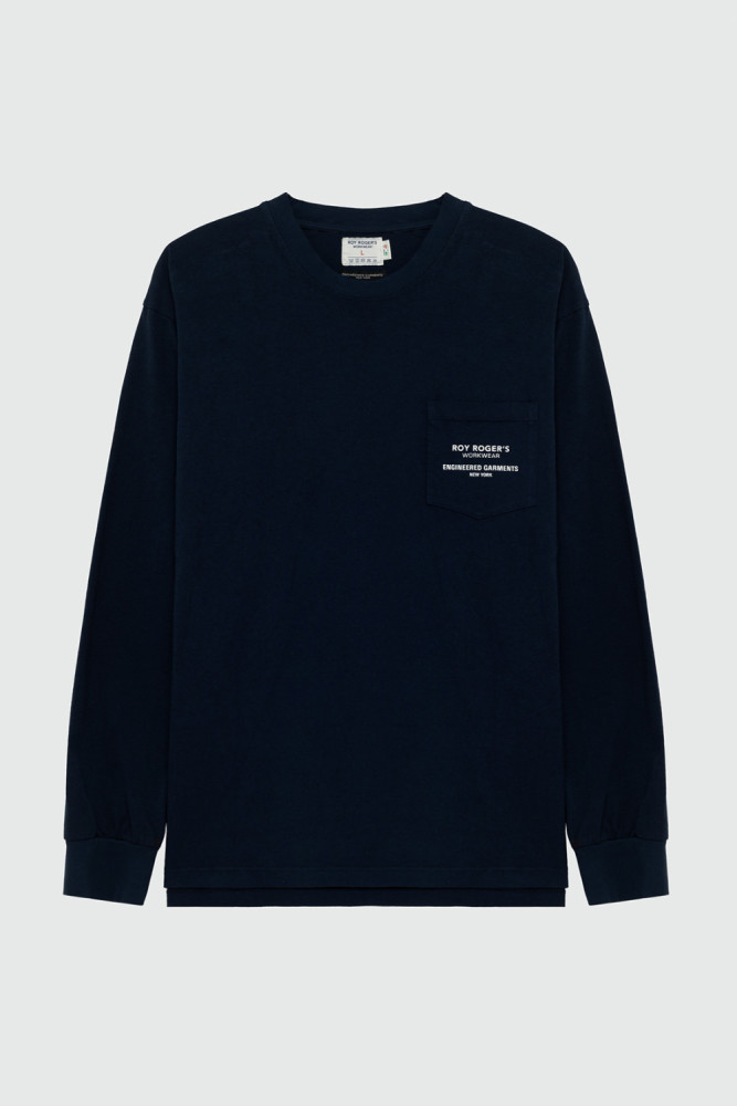 ROY ROGER'S WORKWEAR x ENGINEERED GARMENTS - T-SHIRT L/S IN JERSEY