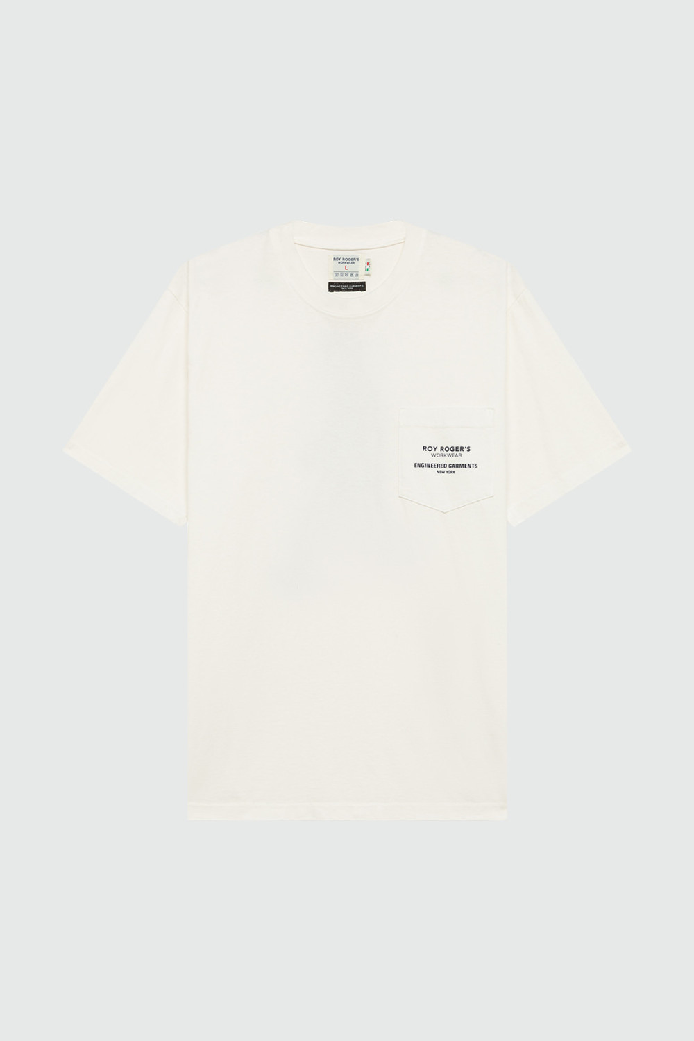 ROY ROGERS: ROY ROGER'S WORKWEAR x ENGINEERED GARMENTS -POCKET T-SHIRT IN JERSEY WITH LOGO