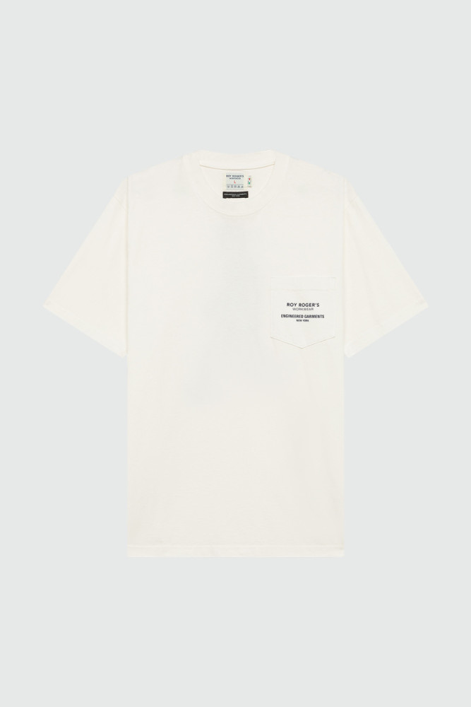 ROY ROGER'S WORKWEAR x ENGINEERED GARMENTS -POCKET T-SHIRT IN JERSEY WITH LOGO