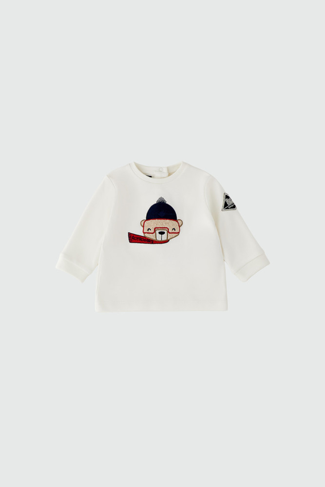 CREW-NECK T-SHIRT WITH PATCH