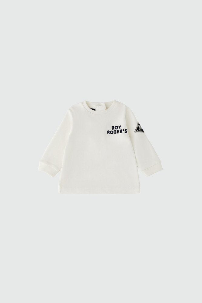 CREW-NECK T-SHIRT WITH EMBROIDERY