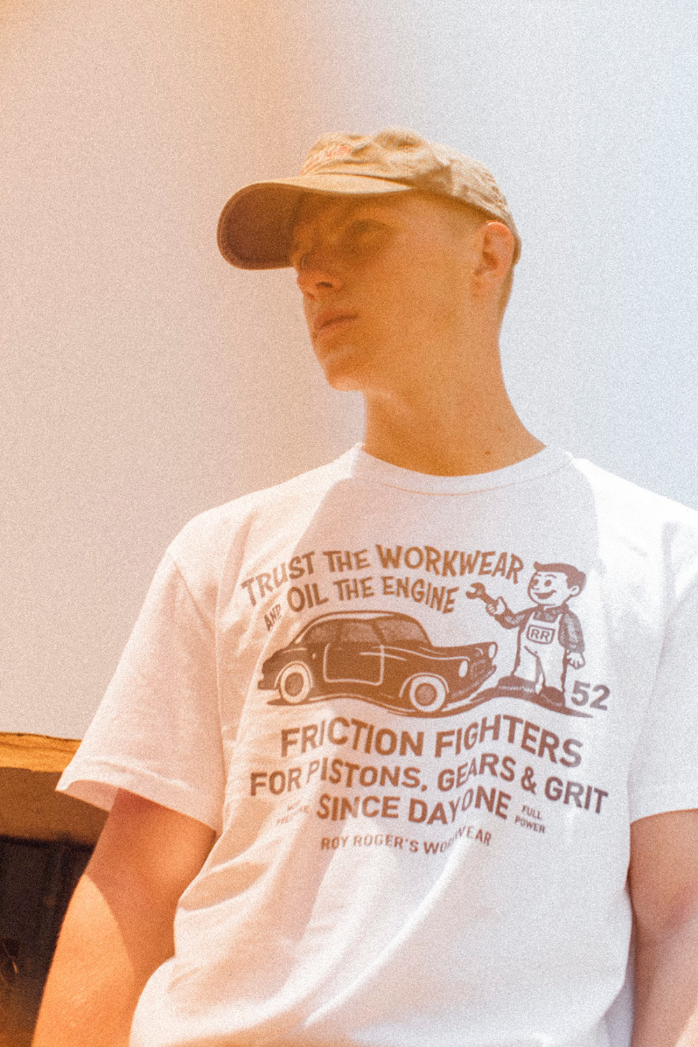 ROY ROGERS: T-SHIRT IN JERSEY CON STAMPA TRUST THE WORKWEAR