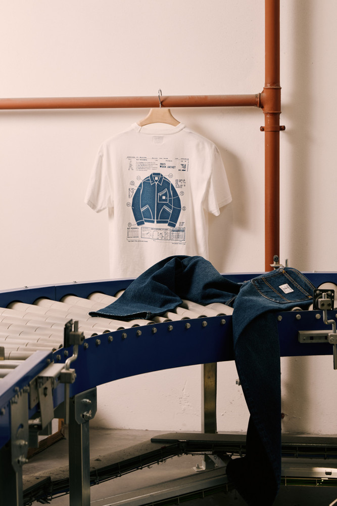 T-SHIRT IN JERSEY CON STAMPA WORK JACKET