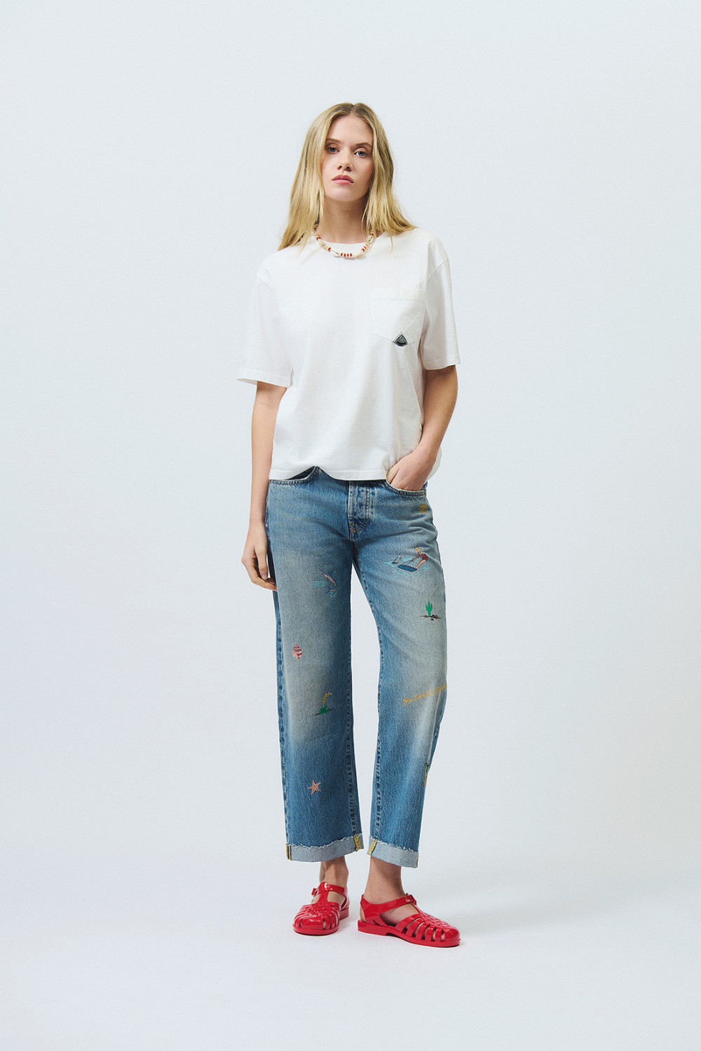 ROY ROGERS: POCKET T-SHIRT IN JERSEY