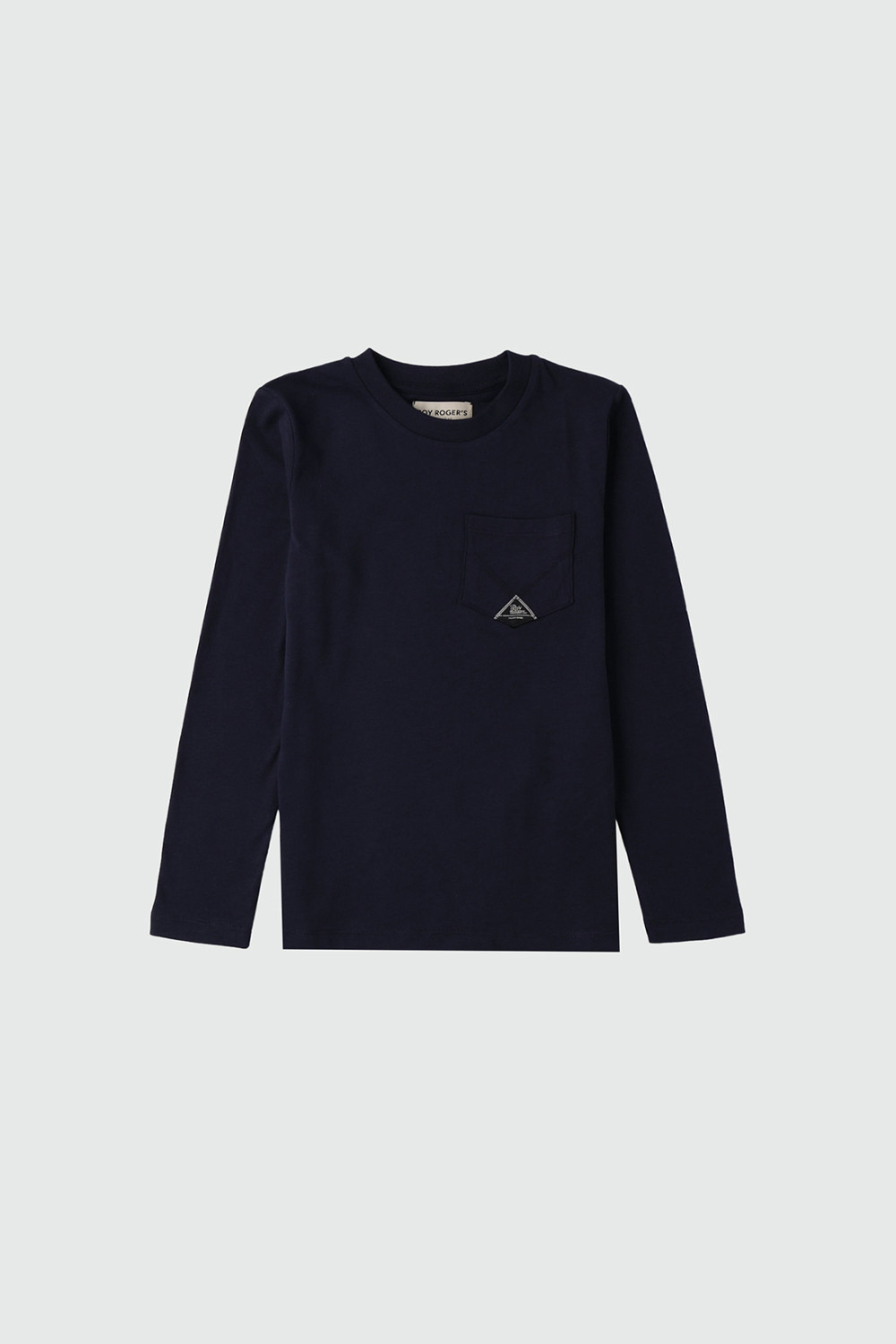 ROY ROGERS: T-SHIRT POCKET MANICA LUNGA IN COTONE