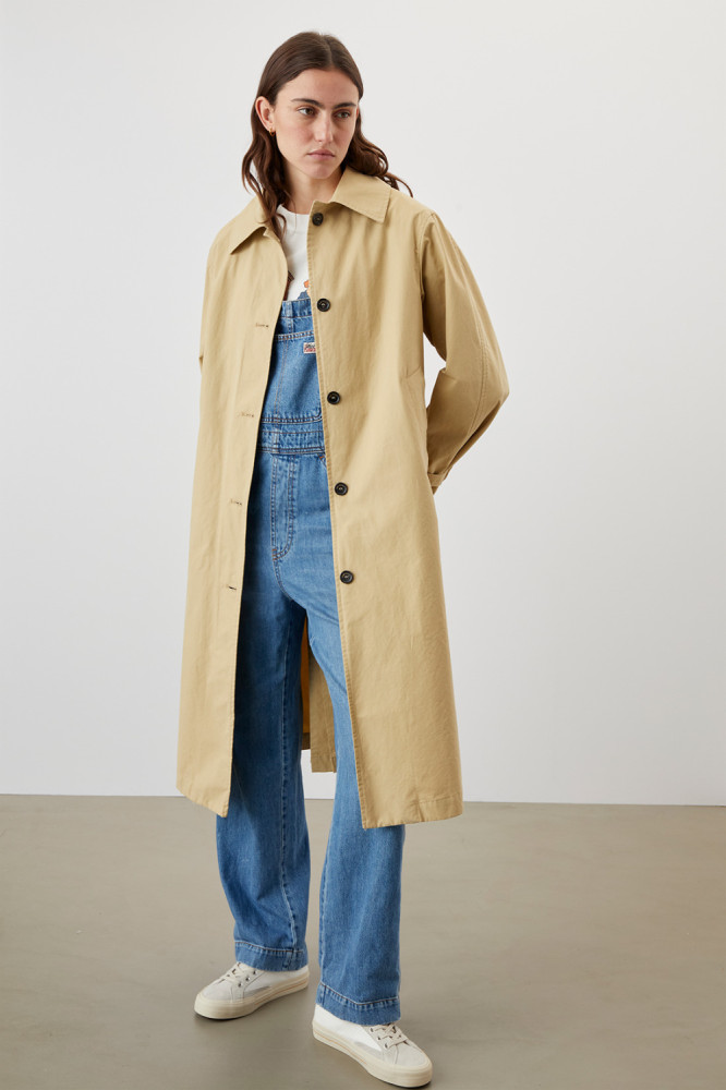 TRENCH COAT IN POPLIN WASHED