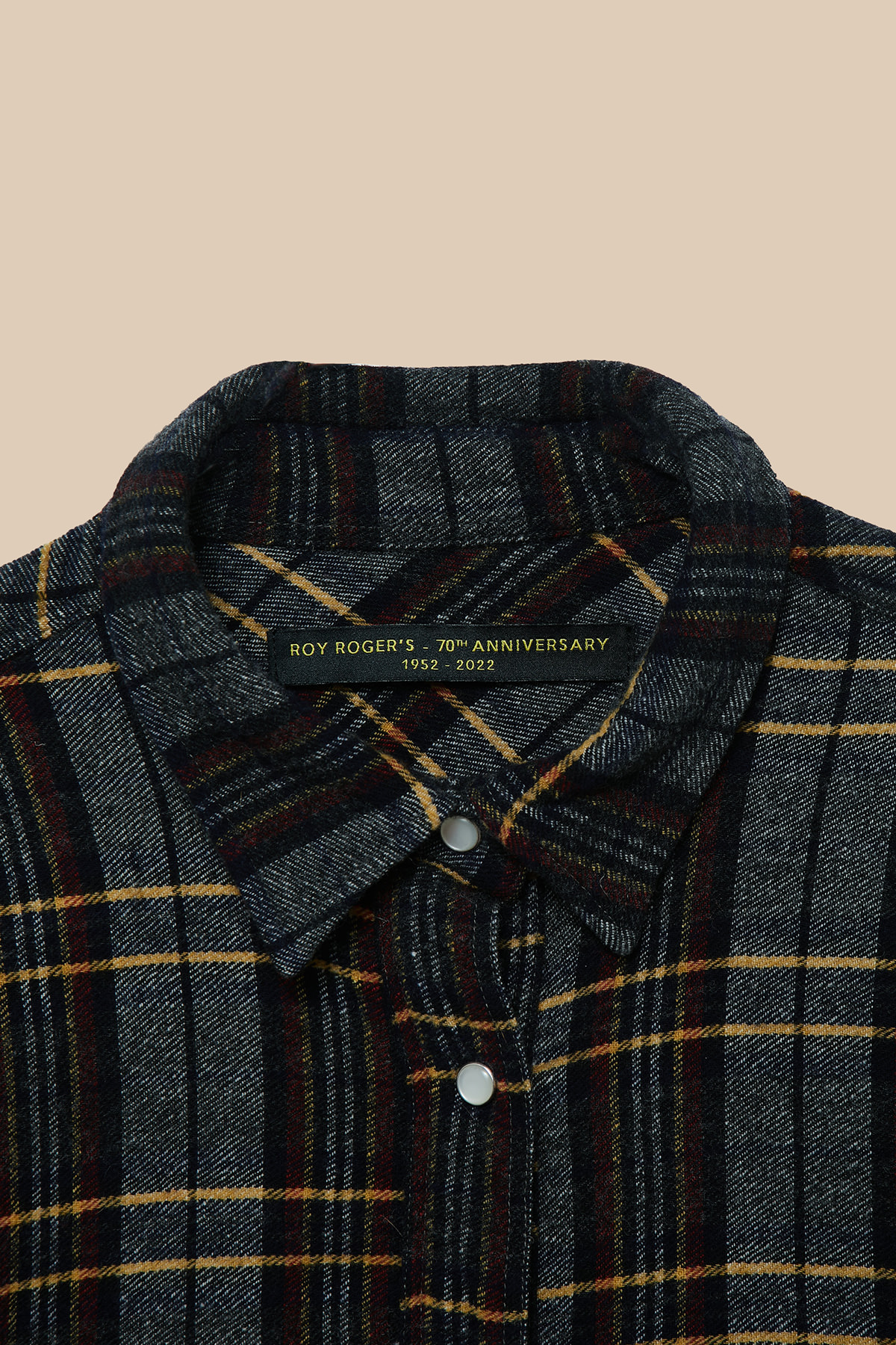70th Shirt In Check Print Wool