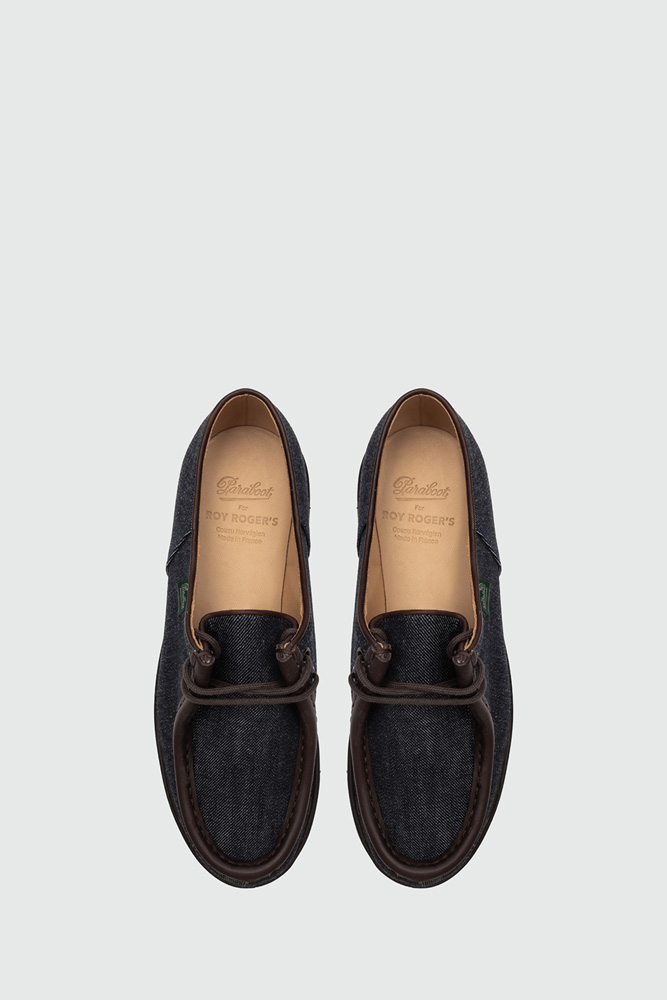 PARABOOT X ROY ROGER'S DERBY SHOES IN DENIM