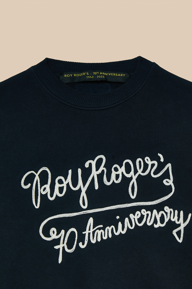 70TH SWEATSHIRT WITH ANNIVERSARY EMBROIDERY