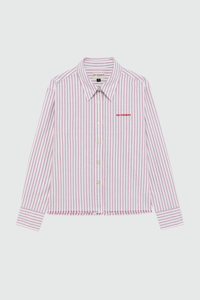 CAMICIA ELLY IN COTONE OXFORD A RIGHE