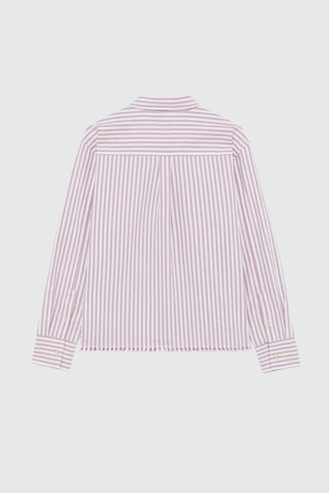 CAMICIA ELLY IN COTONE OXFORD A RIGHE