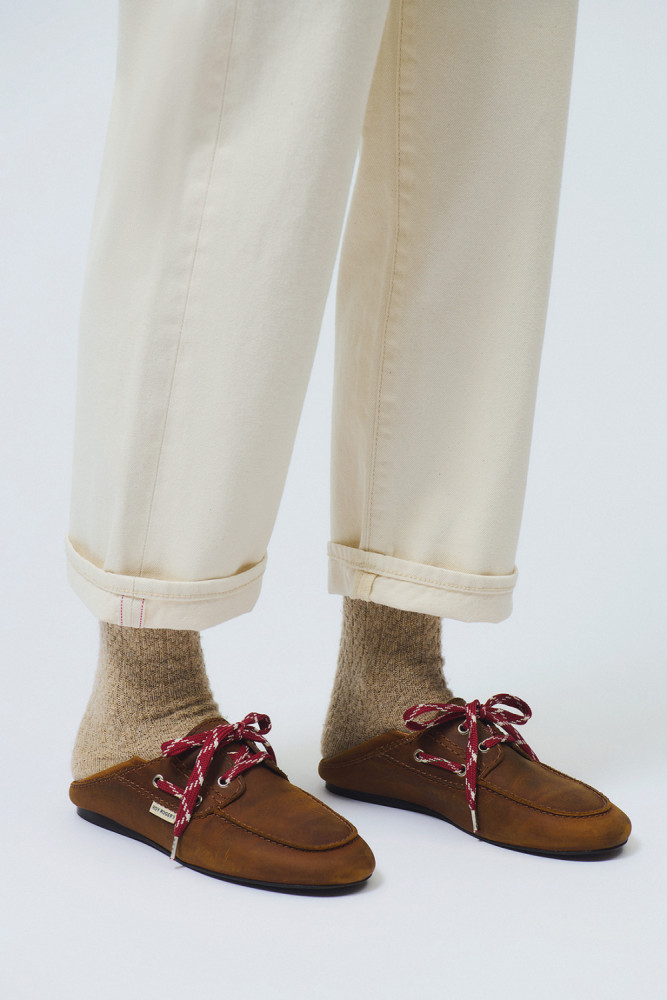 MOCASSINO SABOT IN PELLE