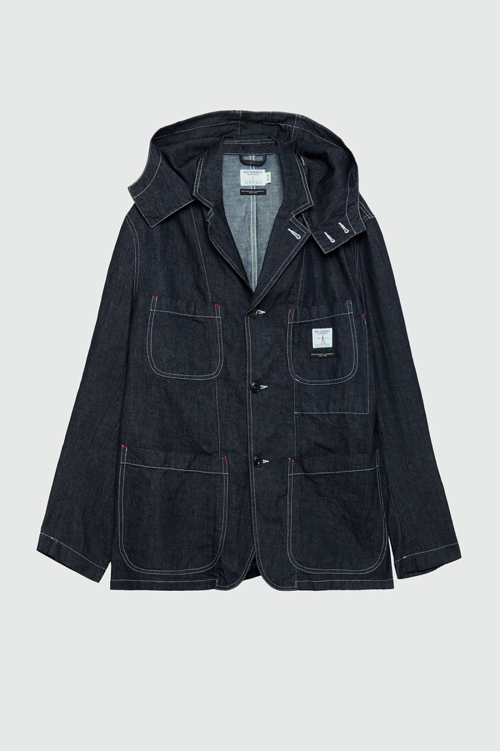 ROY ROGERS: GIACCA WORK IN DENIM RINSE