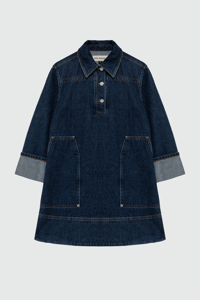 CLUB WORK DRESS IN DENIM 