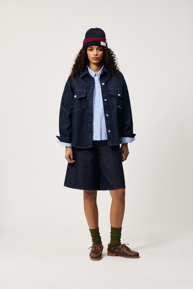 BILLIE RINSE DENIM BERMUDA SHORTS