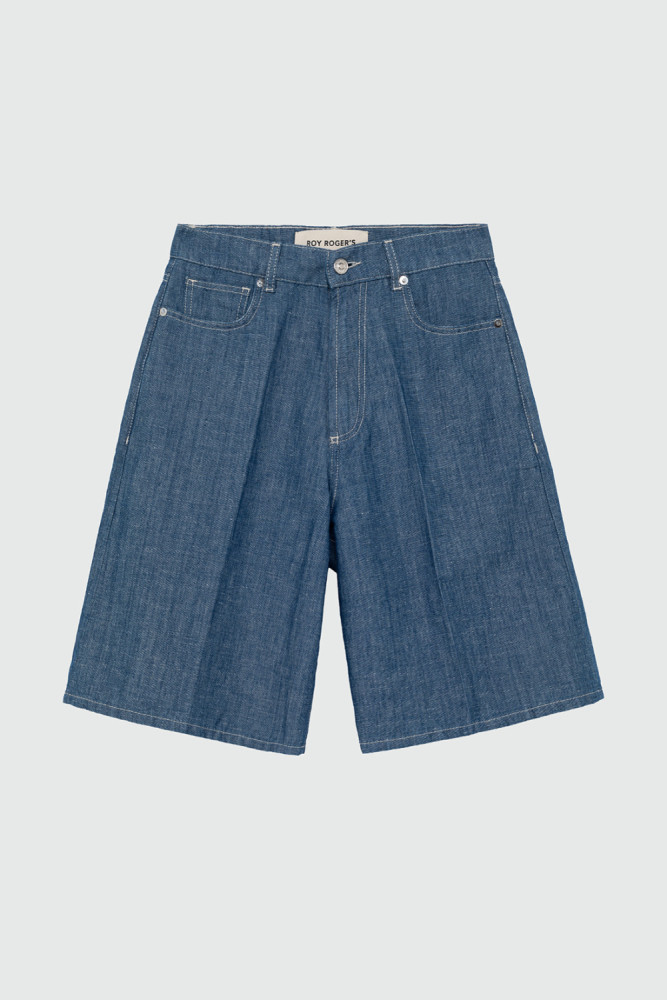 BILLY BERMUDA SHORTS IN CHAMBRAY RINSE