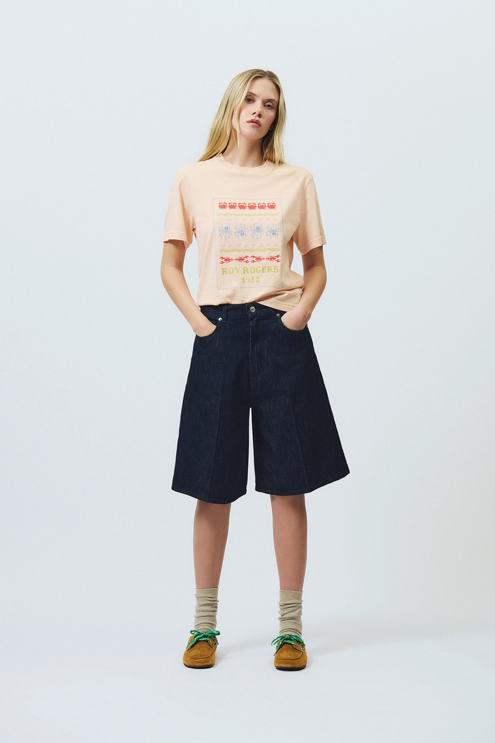 ROY ROGERS: BERMUDA BILLY IN DENIM LIGHT RINSE