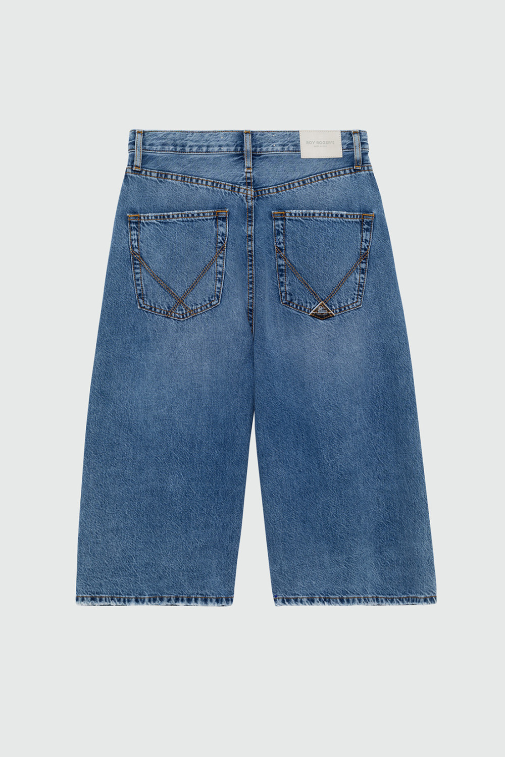 ROY ROGERS: KAORI BERMUDA SHORTS IN OCEAN DENIM