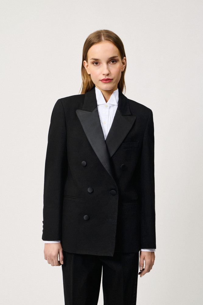 BLAZER DOPPIOPETTO TUXEDO IN DENIM 