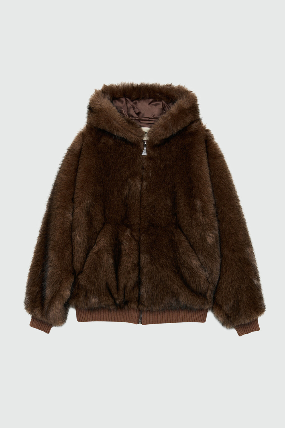 ROY ROGERS: BOXY FAUX-FUR BOMBER JACKET