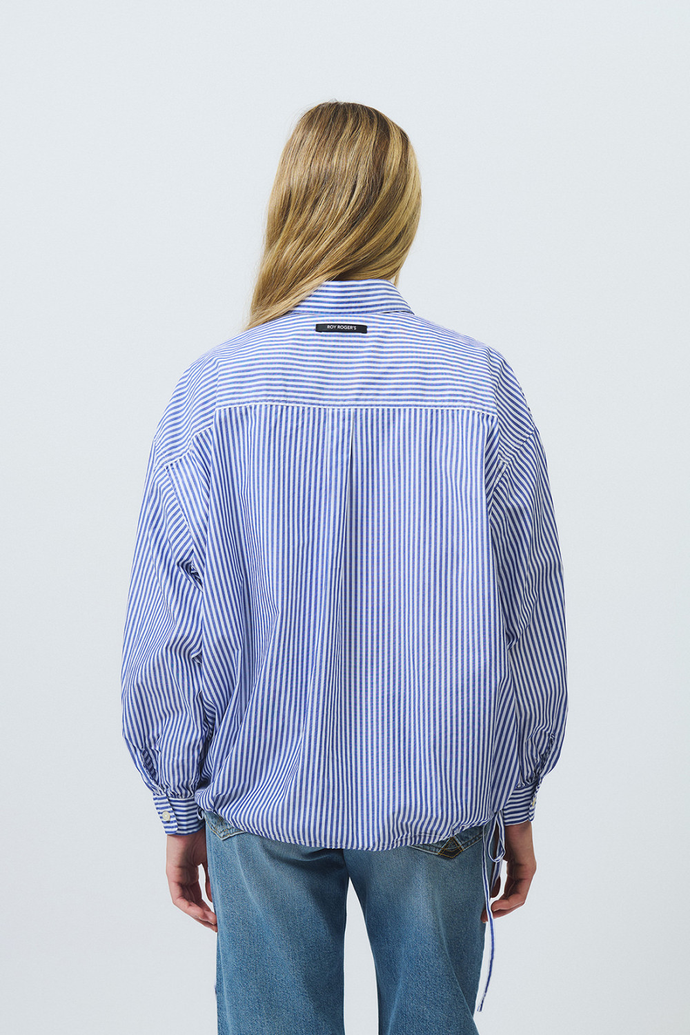 ROY ROGERS: CAMICIA BLOOM IN POPELINE A RIGHE