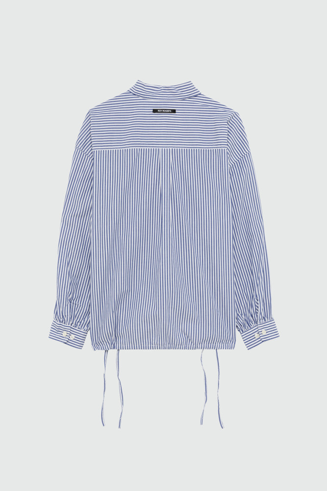 CAMICIA BLOOM IN POPELINE A RIGHE