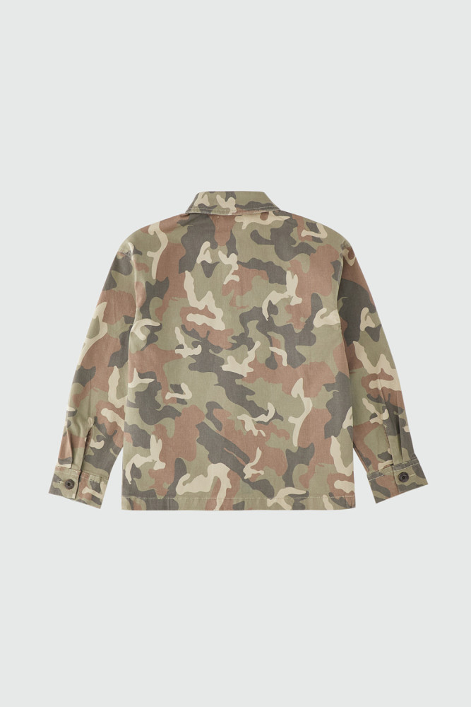CAMICIA CON STAMPA CAMOUFLAGE
