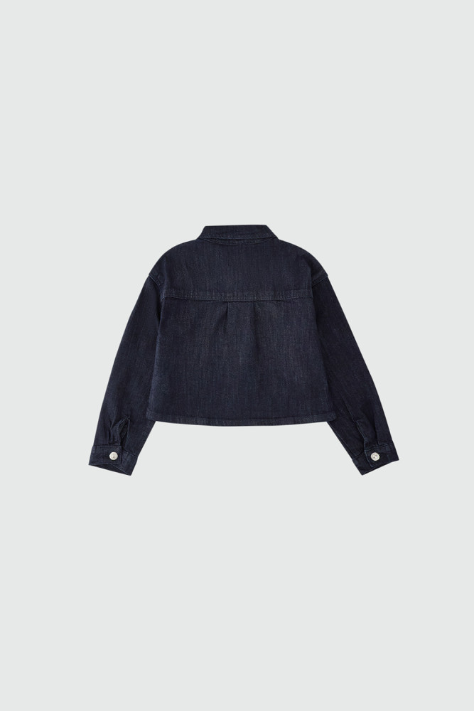 CROPPED DENIM SHIRT