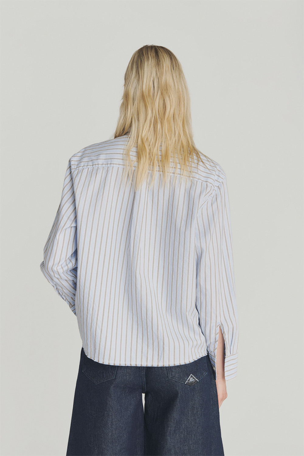 ROY ROGERS: CAMICIA EASY IN POPELINE A RIGHE