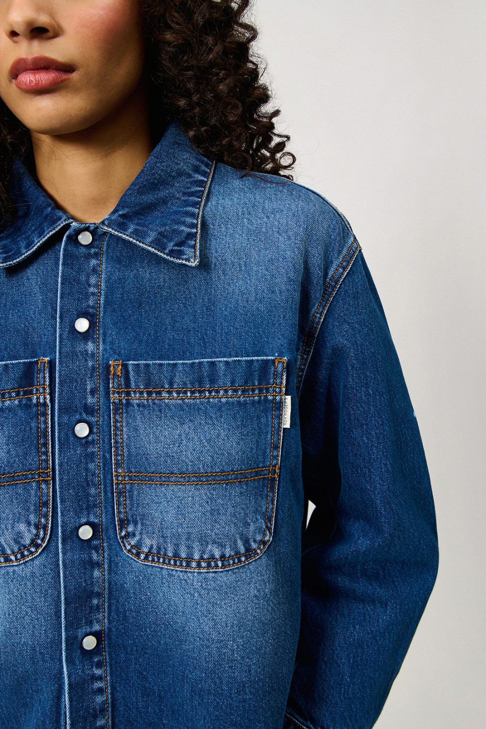 ROY ROGERS: CAMICIA FATIGUE IN DENIM