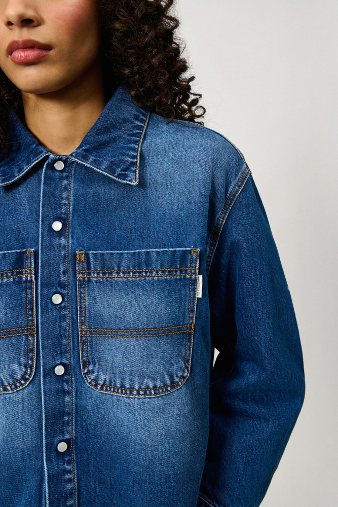 CAMICIA FATIGUE IN DENIM