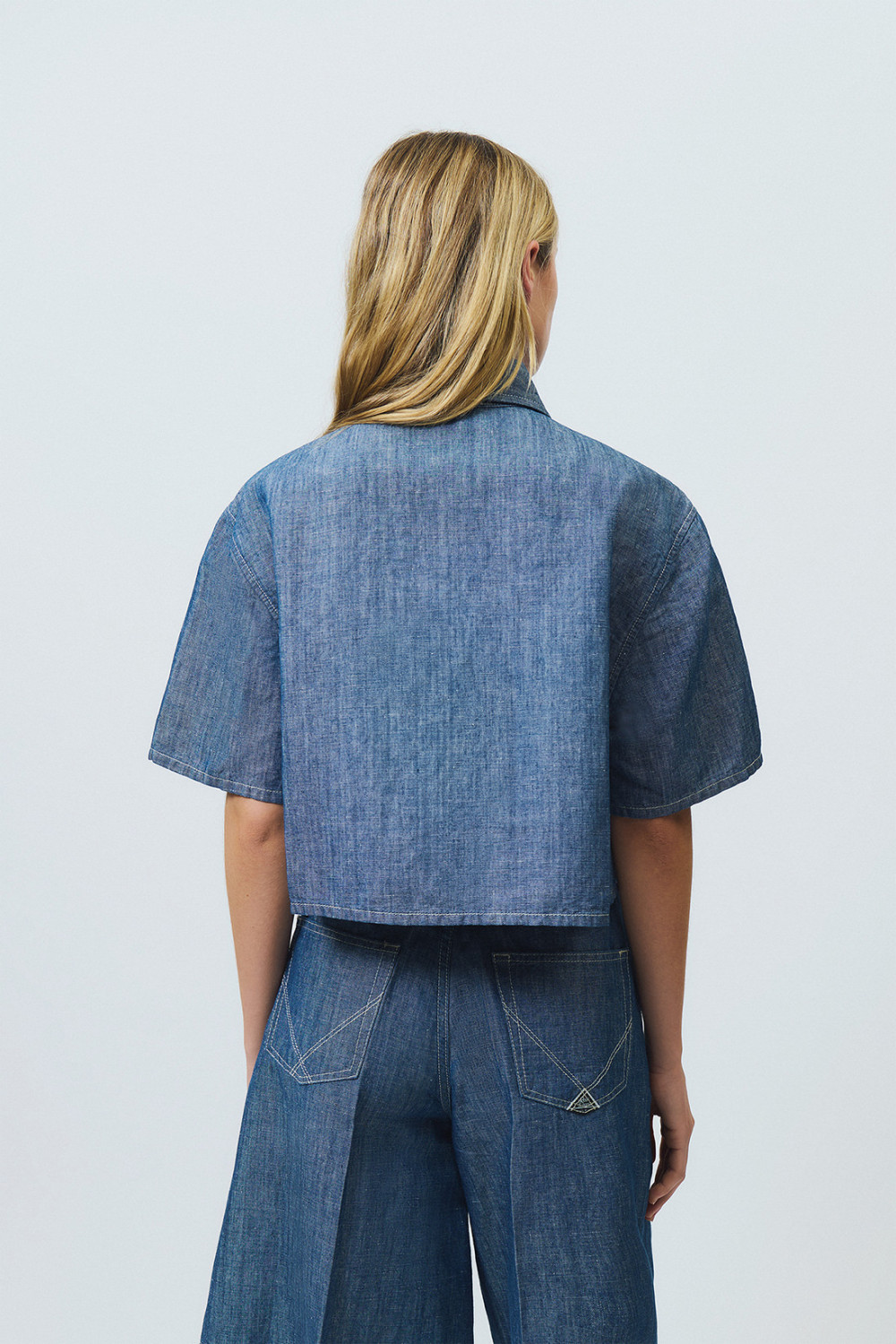 ROY ROGERS: SHIRT IN RINSE WASH CHAMBRAY
