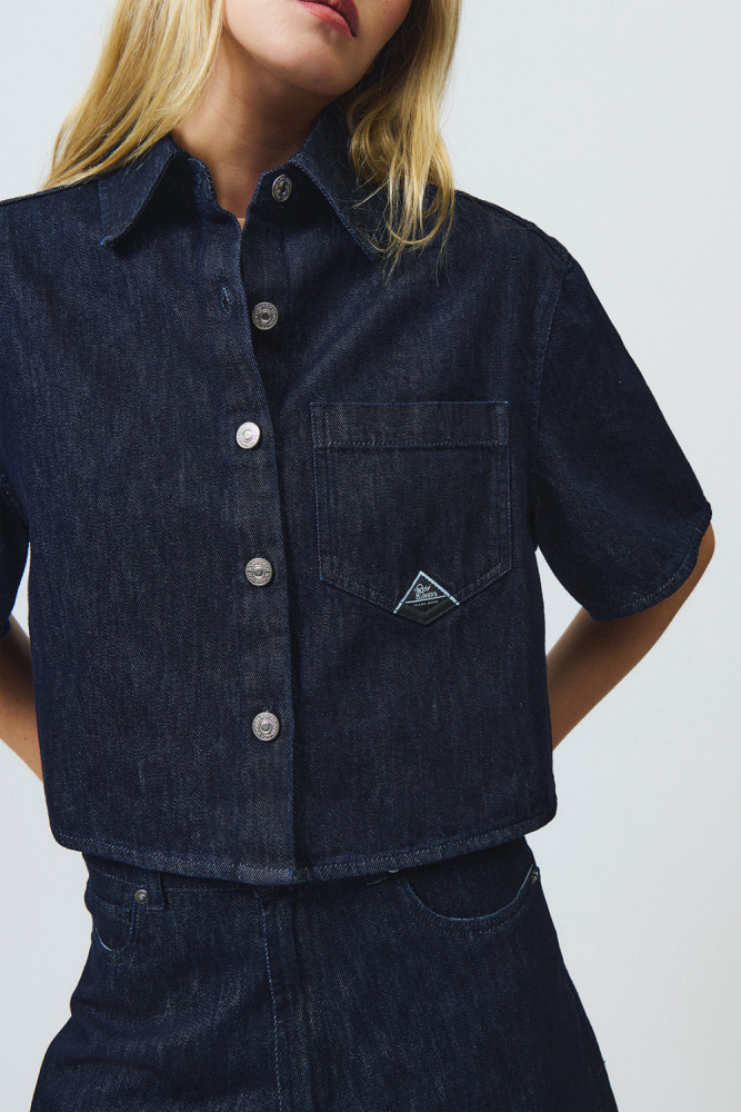 SHIRT IN LIGHT RINSE WASH DENIM