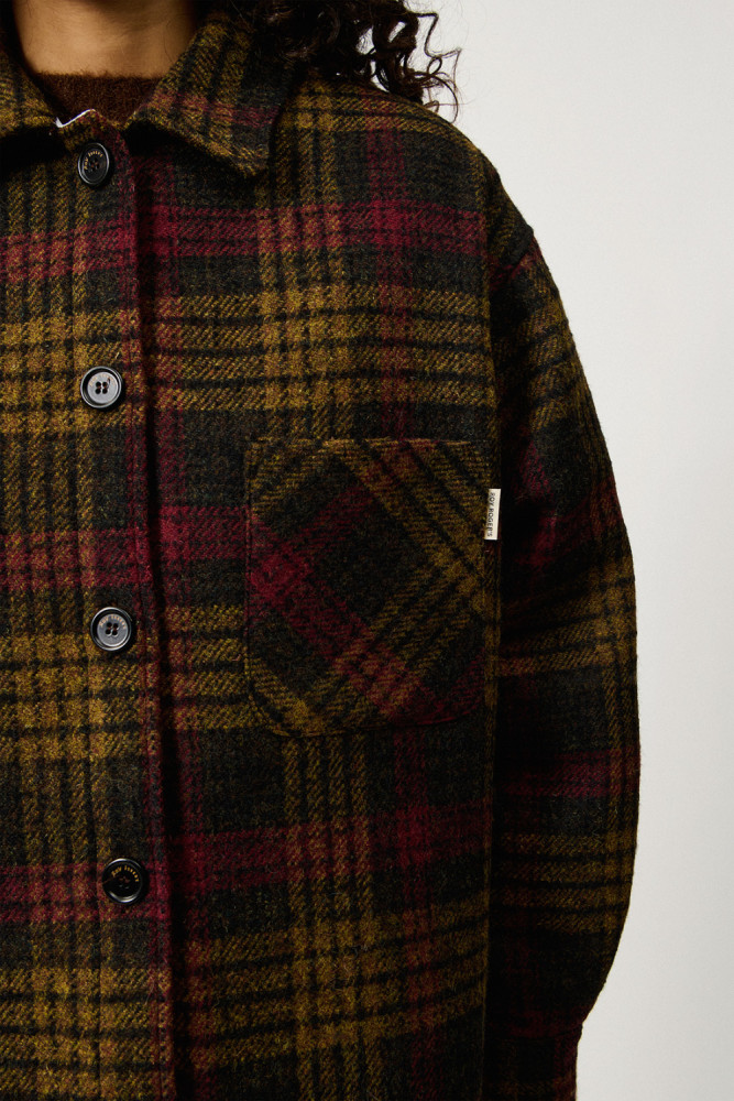 CAMICIA IN LANA A QUADRI
